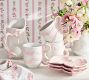 LoveShackFancy Bow Stoneware Appetizer Plates - Set of 4