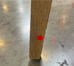 Open Box: Layton Upholstered Side Dining Chair - Performance Heathered Basketweave Oatmeal, Seadrift Legs