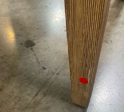 Open Box: Layton Upholstered Side Dining Chair - Performance Heathered Basketweave Oatmeal, Seadrift Legs