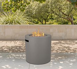 Burrows Steel Round Propane Fire Pit Table with Lid Cover (24")