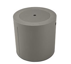 Burrows Steel Round Propane Fire Pit Table with Lid Cover (24")