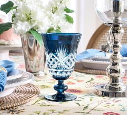 Antique Cut Glass Goblets - Set of 4