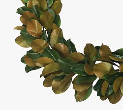 Faux Magnolia Leaf Garland