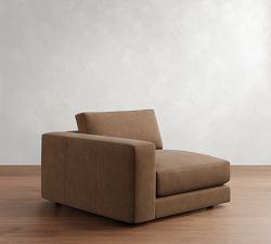 Build Your Own Carmel Lounge Square Arm Leather Sectional
