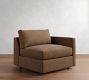 Build Your Own Carmel Slim Arm Leather Sectional