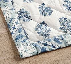 Sophia Block Print Quilted Placemats - Set of 4