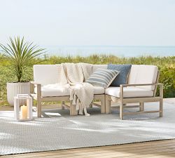 Indio Eucalyptus 4-Piece Outdoor Sectional (78")