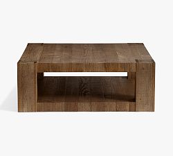 Open Box: Rockport Square Reclaimed Wood Coffee Table (44") - Cocoa Brown