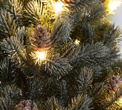 Portable Lit Snowy Pine Tree