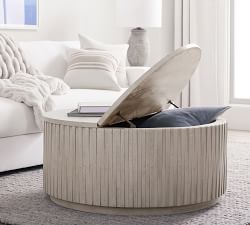 Coloma Round Storage Coffee Table (40")