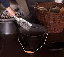 Fireplace Ash Bucket with Shovel