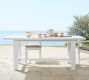 Malibu Metal Extendable Rectangular Outdoor Dining Table (76"-103")