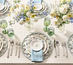 Monique Lhuillier Summer Blossom Outdoor Melamine Dinner Plates - Set of 4