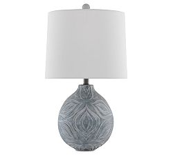 Open Box: Myrtle Ceramic Table Lamp - Gray Stone Wash