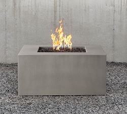 Arbor Concrete Low Square Fire Pit Table (40")