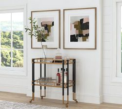 Keller Metal Bar Cart (33")