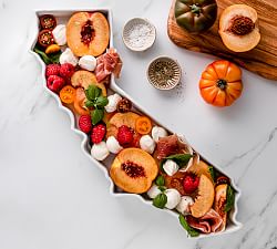 Lark Handmade Porcelain State Serving Platter