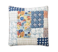 Open Box: Lana Handcrafted Patchwork Cotton Quilted Sham