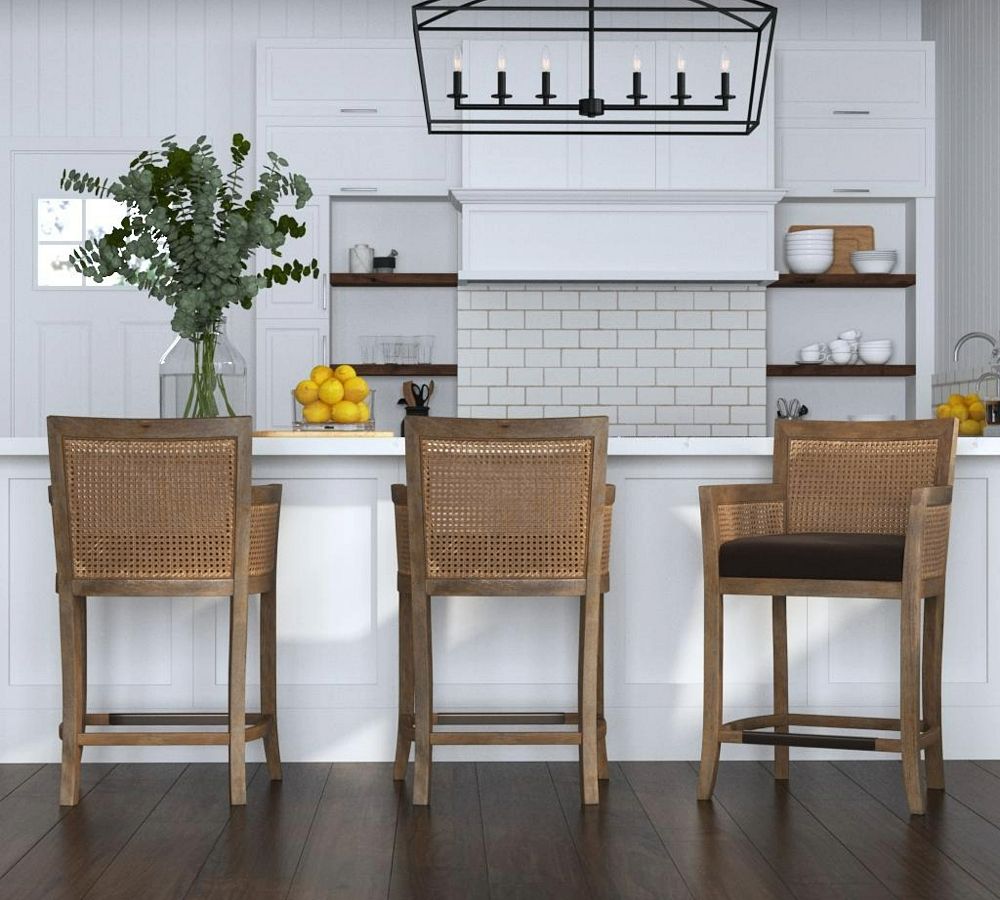 Colette Cane Counter Stool by Pottery Barn