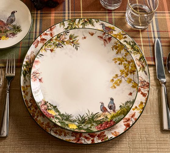Fantastical Forest Stoneware Dinner Plates - Set of 4