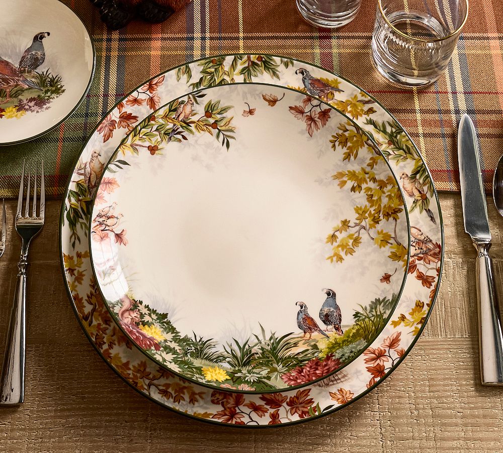 Fantastical Forest Stoneware Dinner Plates - Set of 4 by Pottery Barn
