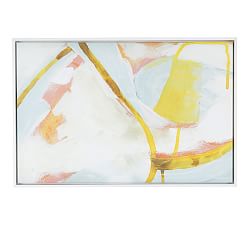 Lemon Stream Framed Painting