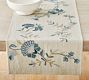 Liana Crewel Embroidered Cotton Table Runner