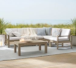 Indio Eucalyptus 6-Piece Outdoor Sectional (100")