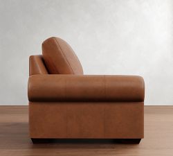 Build Your Own Big Sur Roll Arm Leather Sectional