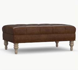 Martin Leather Ottoman