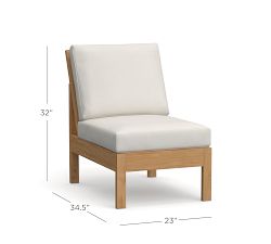 Build Your Own - Malibu Teak Outdoor Sectional Components