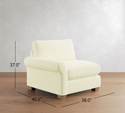 Build Your Own PB Comfort Modern Roll Arm Sectional