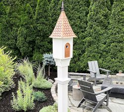 Cottage Copper Bird House Stake