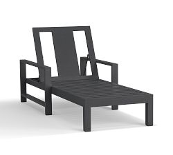 Indio Metal Outdoor Single Chaise Lounge