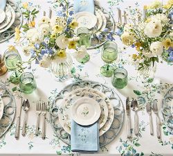 Monique Lhuillier Summer Blossom Outdoor Melamine Appetizer Plates - Mixed Set of 4