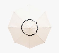 St. Tropez 7' Round Outdoor Teakwood Market Umbrella