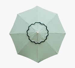 St. Tropez 7' Round Outdoor Teakwood Market Umbrella