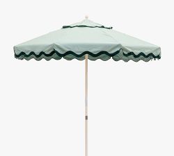 St. Tropez 7' Round Outdoor Teakwood Market Umbrella