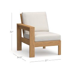 Build Your Own - Malibu Teak Outdoor Sectional Components