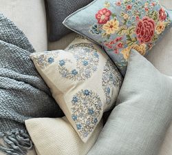 Jolyn Paisley Embroidered Pillow