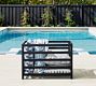 Malibu Metal Outdoor Pool Accessory Storage Bin