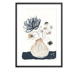 Open Box: Mixed Bouquet Wood Gallery, 2.5" Mat, 19" x 31" Opening, 24" x 36" Overall - Black