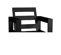 Open Box: Malibu Metal Lounge Chair Frame, Black