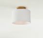Linen Drum Shade Flush Mount (10"-14")
