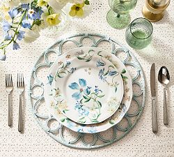 Monique Lhuillier Summer Blossom Outdoor Melamine Salad Plates - Set of 4