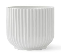Open Box: Lyngby White Porcelain Planters, Small