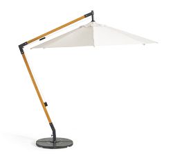 Premium 11' Round Cantilever Sunbrella® Umbrella &ndash; Eucalyptus Frame​