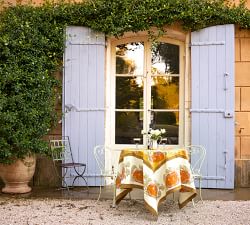 Pumpkin Printed Cotton Round Tablecloth