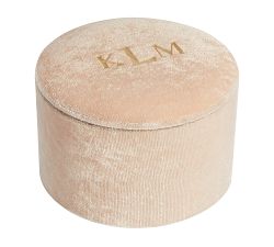 Round Velvet Jewelry Box