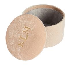 Round Velvet Jewelry Box